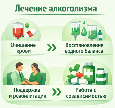 лечение алкоголизма в Горячем Ключе этапы